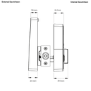 YALE LIBI DIGITAL DEADBOLT KEYED MATT BLACK - primehardware