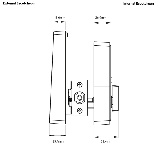 YALE LIBI DIGITAL DEADBOLT KEYED  MATT BLACK