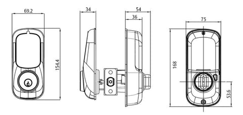 Yale Assure Keyed Matt Black With Yale Home Apple Hk Matt - primehardware