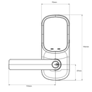 Yale Assure Keyed Lever Satin Chrome With Yale Home - primehardware