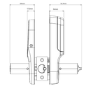 Yale Assure Keyed Lever Satin Chrome With Yale Home - primehardware