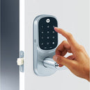 Yale Assure Keyed Lever Satin Chrome With Yale Home - primehardware
