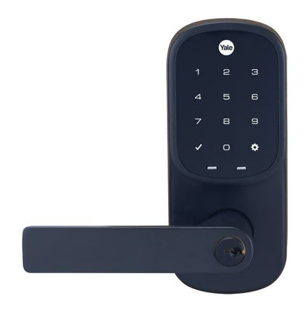 Yale Assure Keyed Lever Matt Black With Yale Home Module - primehardware