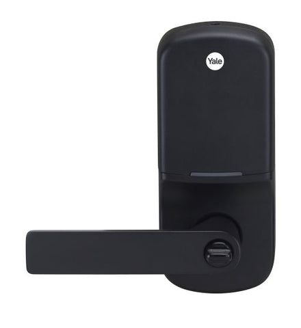 Yale Assure Keyed Lever Matt Black With Yale Home Module - primehardware