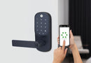 Yale Assure Keyed Lever Matt Black With Yale Home Module - primehardware