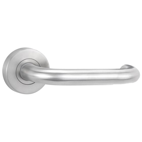 LEVER 2 PASSAGE SET NO LATCH Satin Stainless