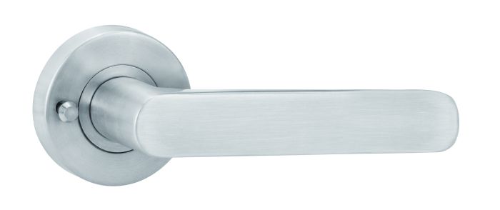 Yale Lever 3 Privacy Set With Latch Satin Stainless - primehardware