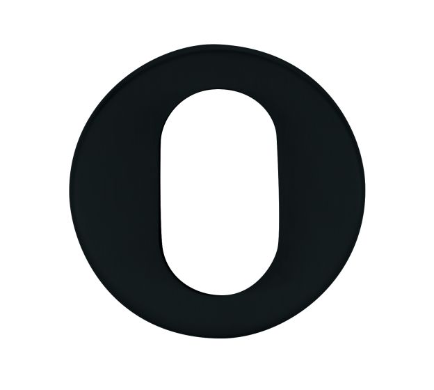 Yale Oval Cylinder Escutcheon Black Black - primehardware