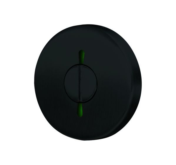 Yale Privacy Indicating Emergency Turn Escutheon Black Black - primehardware