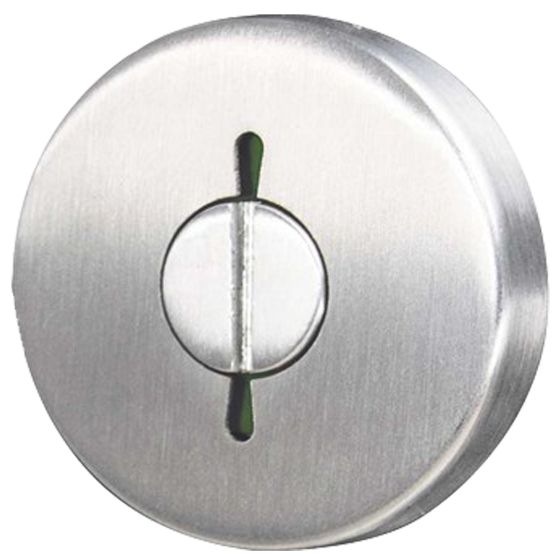 PRIVACY INDICATING EMERGENCY TURN ESCUTHEON Satin Stainless