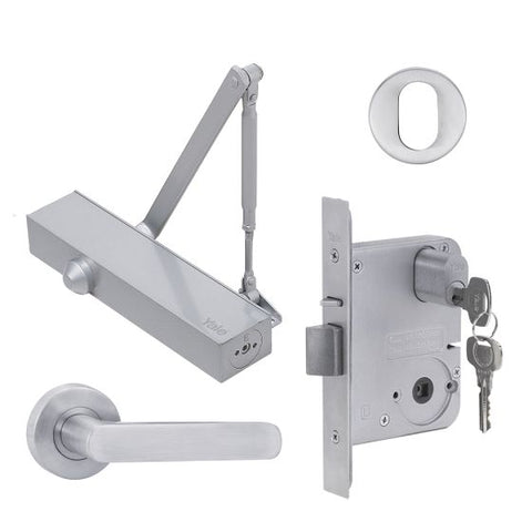 Yale Simplicity Kit Mortice Lock, Power Adjustable Door - primehardware