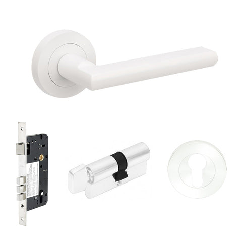 Zanda Epic Door Lever — Entrance Set 70mm Cylinder (Key/Turn) - primehardware