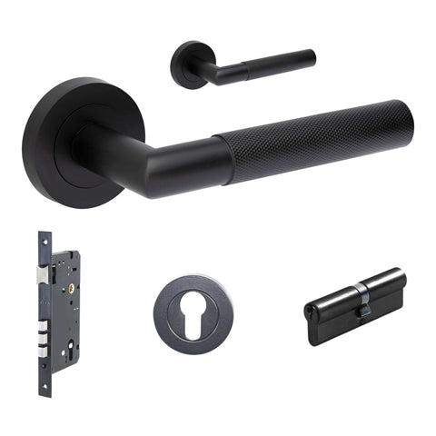 Zanda Vertex Door Lever — Entrance Set 60mm Cylinder (Key/Key) - primehardware
