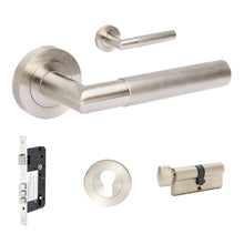 Zanda Vertex Door Lever — Entrance Set 60mm Cylinder (Key/Turn)
