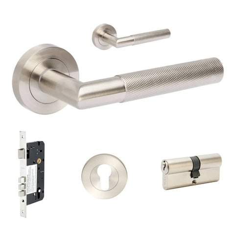 Zanda Vertex Lever Handle – Knurled Square Profile | Astron Range - primehardware