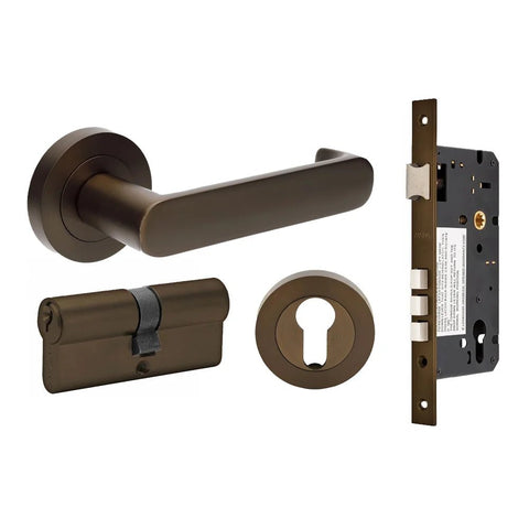 Zanda Duke Return Lever Set – Ember Bronze | AS1428 Compliant - primehardware