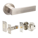Zanda Boston Door Lever — Privacy Set 60mm Backset - primehardware