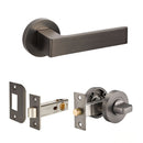 Zanda Boston Door Lever — Privacy Set 60mm Backset - primehardware