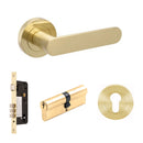 Zanda Duke Door Lever — Entrance Set 60mm Cylinder (Key/Key) - primehardware