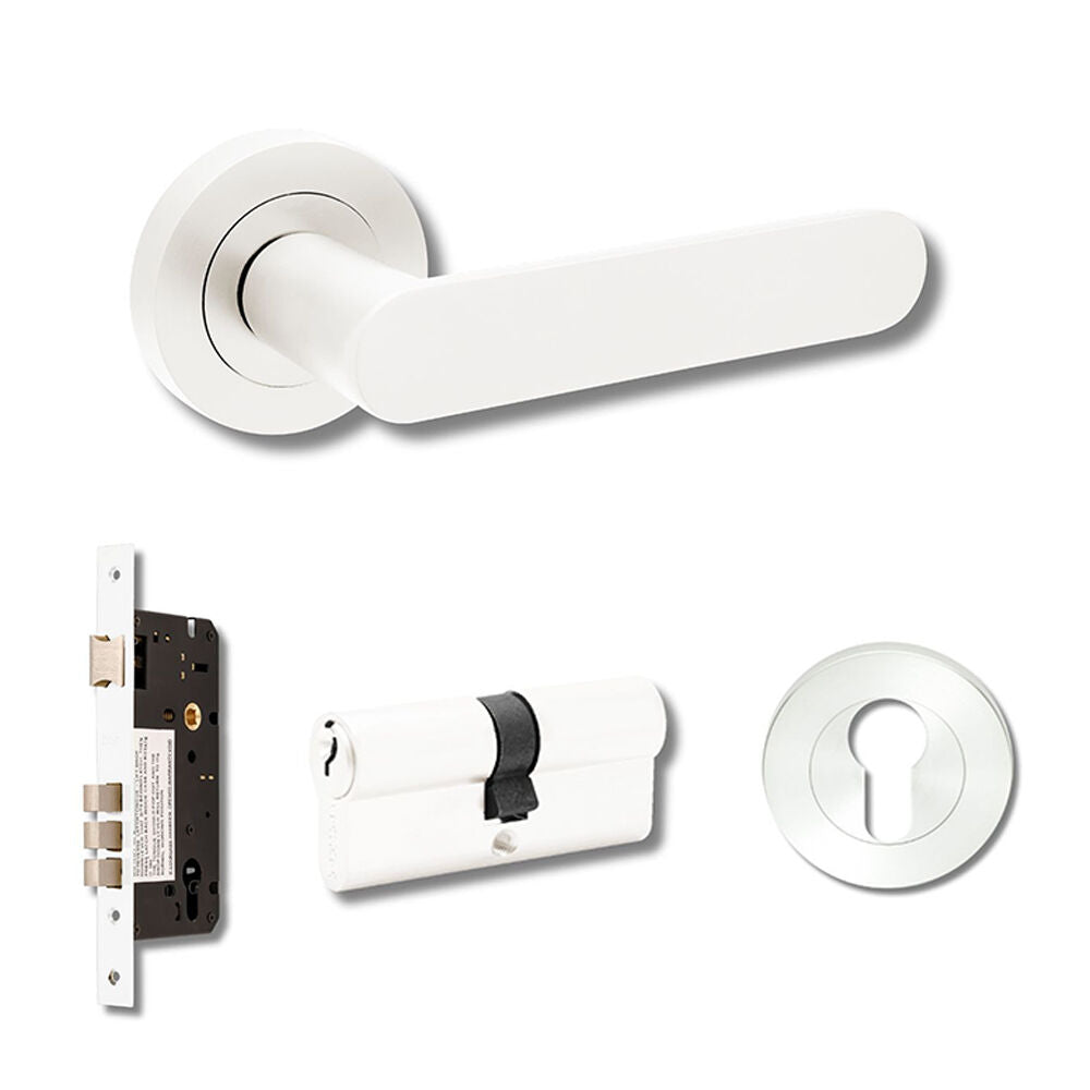 Zanda Duke Door Lever — Entrance Set 70mm Cylinder (Key/Key) - primehardware