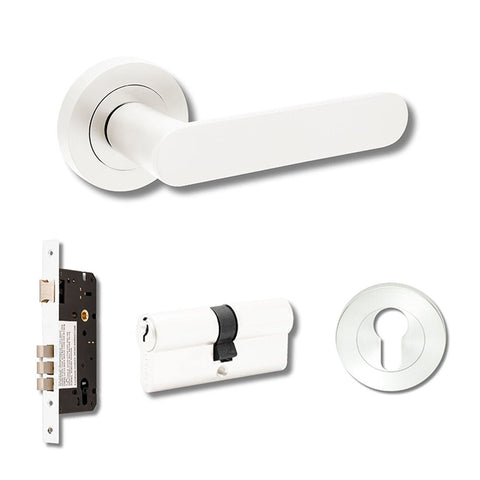 Zanda Duke Door Lever — Entrance Set 70mm Cylinder (Key/Key) - primehardware