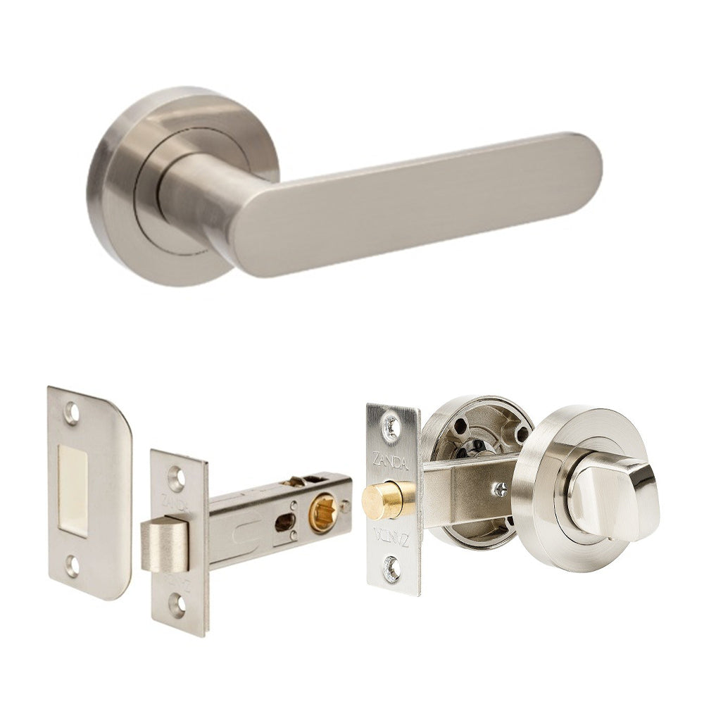 Zanda Duke Door Lever — Privacy Set 60mm Backset - primehardware