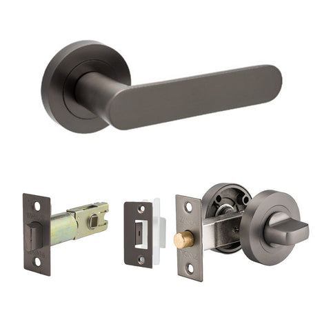 Zanda Duke Door Lever — Privacy Set 60mm Backset - primehardware