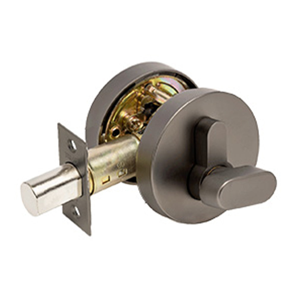 Zanda Triad Round Slimline Single Deadbolt Key/Turn - primehardware