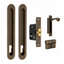 Zanda Duke Oval Sliding Door Euro Lock Kit - primehardware