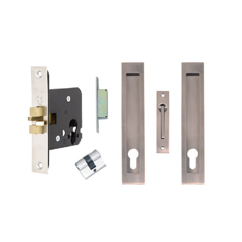 Zanda Verve Sliding Door Lock Kit — 200mm - primehardware