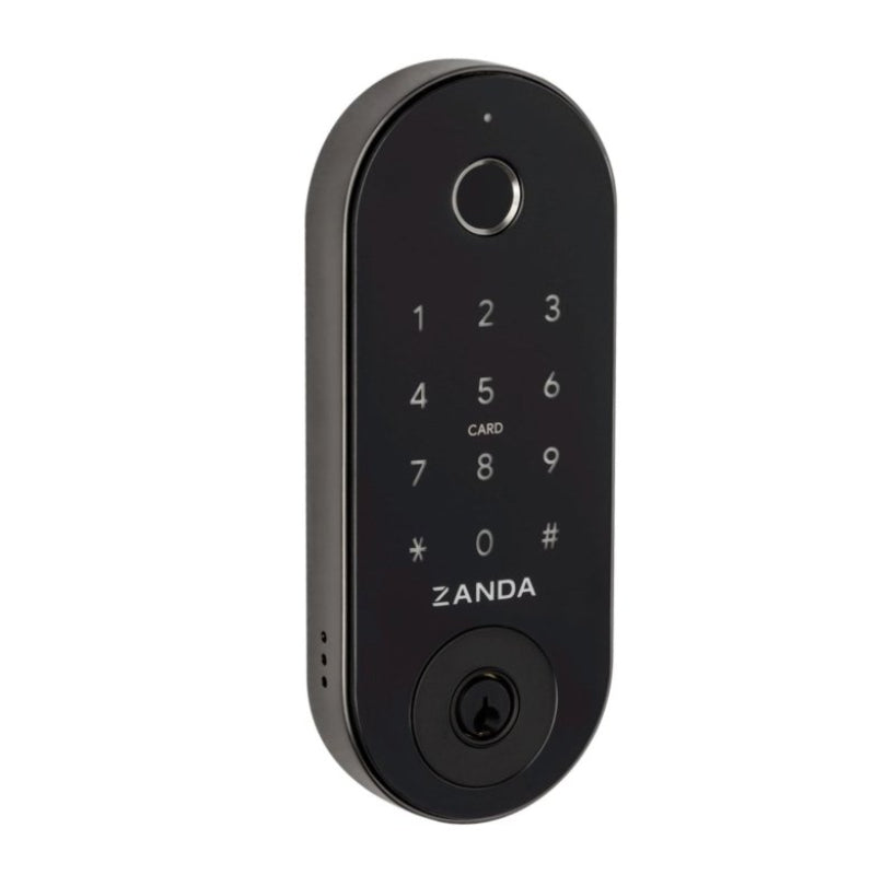 Zanda Stealth Smart Lock Deadbolt 60mm Brush Nickel 1320.BN - primehardware