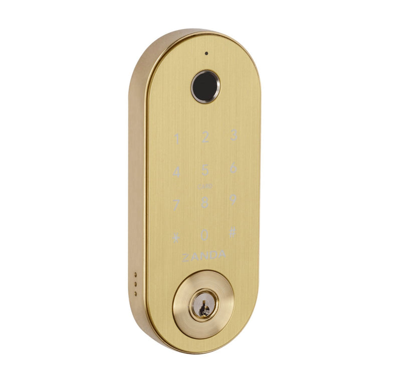 Zanda Stealth Smart Lock Deadbolt 60mm Satin Brass 1320.SB