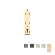 Zanda Satin Brass Reverse Barrel Bolt Multiple Sizes Flush Fitting