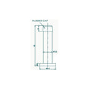 Zanda Skirting Mount Door Stop 85mm - primehardware