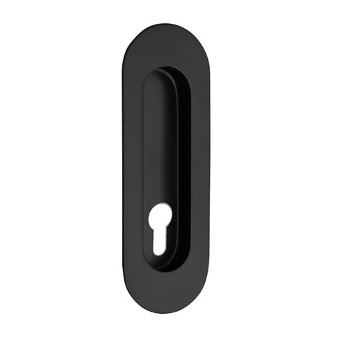 Zanda Oval Flush Pull — Concealed Fix with Euro Keyhole - primehardware