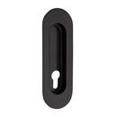 Zanda Oval Flush Pull — Concealed Fix with Euro Keyhole - primehardware