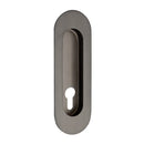 Zanda Oval Flush Pull — Concealed Fix with Euro Keyhole - primehardware