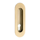 Zanda Oval Flush Pull — Concealed Fix with Euro Keyhole - primehardware