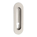 Zanda Oval Flush Pull — Concealed Fix with Euro Keyhole - primehardware