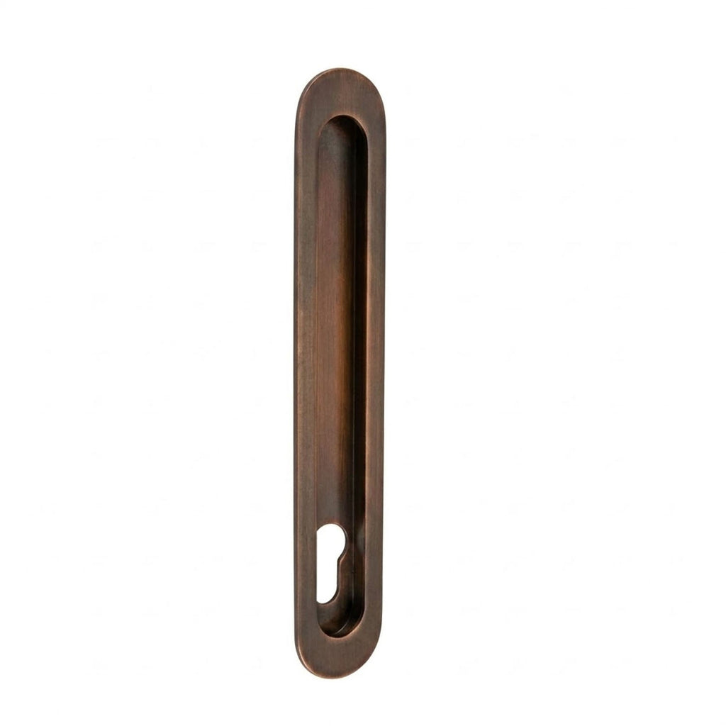 Zanda Duke Flush Pull 250x40mm — with Euro Hole - primehardware