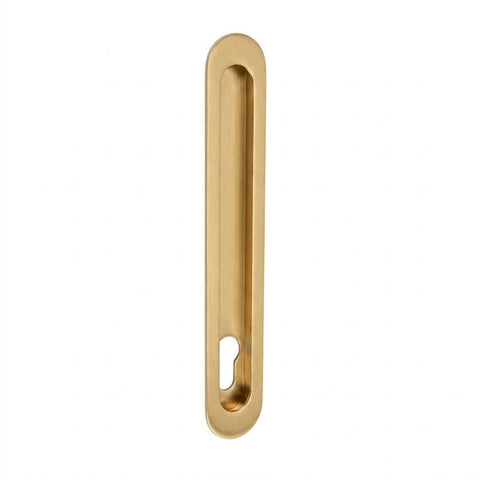 Zanda Duke Flush Pull 250x40mm — with Euro Hole - primehardware