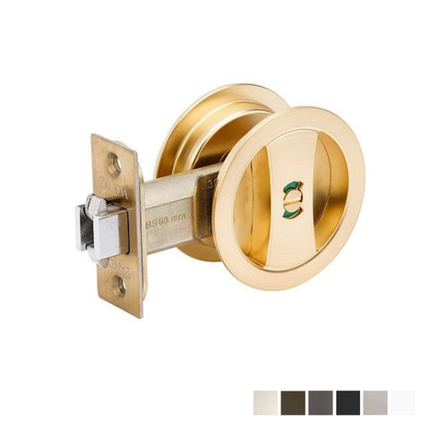 Zanda Round Cavity Slider Privacy Set - primehardware