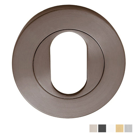 Zanda Astron Round Oval Escutcheon - primehardware