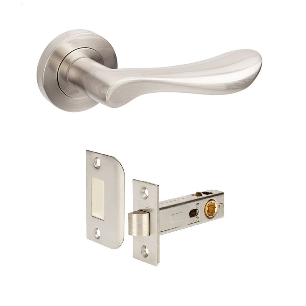 Zanda Juno Door Lever — Passage Set 60mm Backset - primehardware