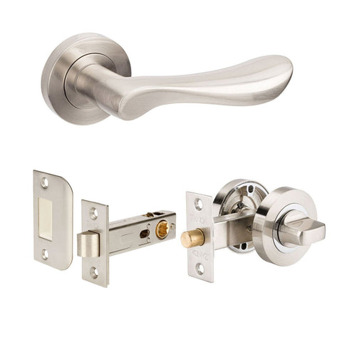 Zanda Juno Door Lever — Privacy Set 60mm Backset - primehardware