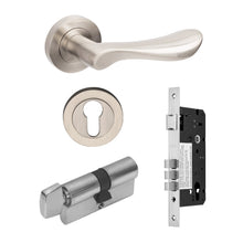 Zanda Juno Door Lever — Entrance Set Cylinder (60mm Key/Turn)