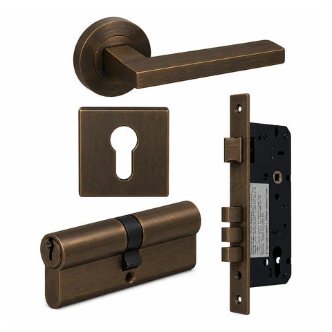 Zanda Vector Lever Handle – Ember Bronze (EB) - primehardware