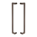 Zanda Duke Offset Pull Handle | 316SS Satin Stainless Steel 630mm AS1428 - primehardware