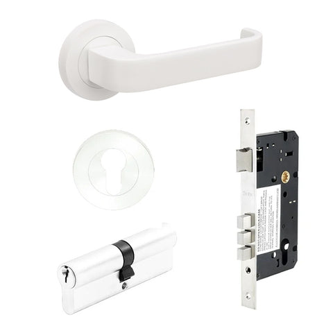 Zanda Streamline Door Lever — Entrance Set 70mm Cylinder (Key/Key) - primehardware