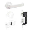 Zanda Streamline Door Lever — Entrance Set 70mm Cylinder (Key/Key) - primehardware